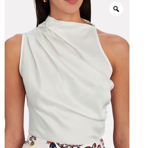 A.L.C. Draped Satin Top